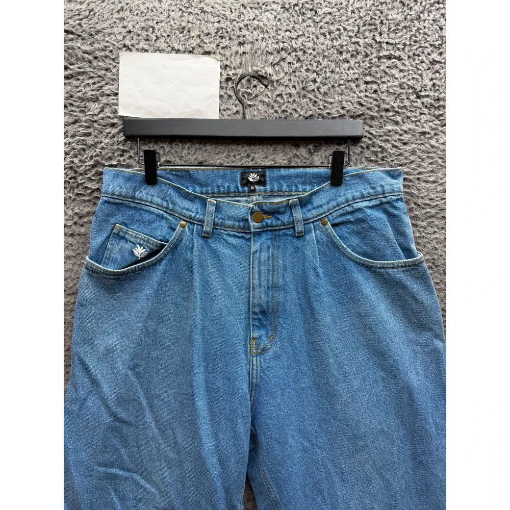 Magenta Skateboards OG Baggy Denim Pants Blue Stonewash Mens Size M